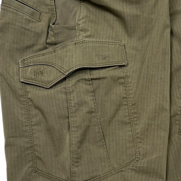 5.11 Tactical Olive Green Herringbone Utility Cargo Pants Mens Size 40x30 - Picture 15 of 15